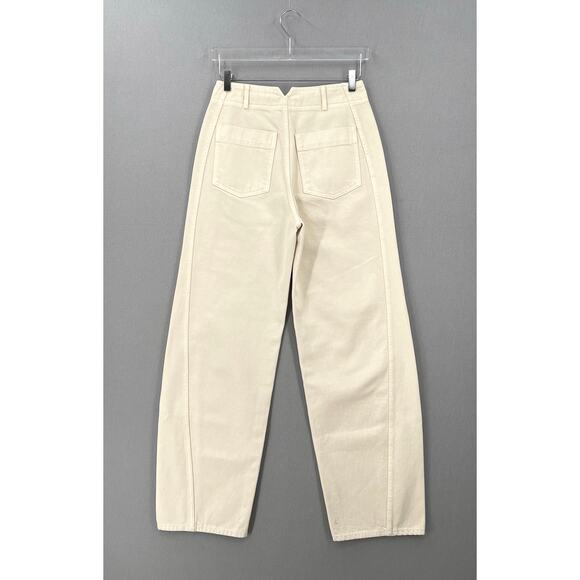 APIECE APART Meridian Jean Womens 27 Ecru High Rise Barrel Balloon Baggie NEW - Picture 3 of 16